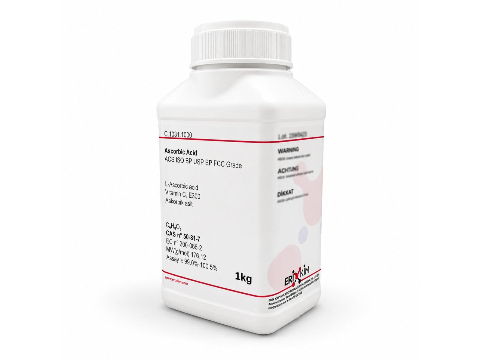 askorbik-asit.jpg Askorbik Asit 1 Kg - Ascorbic Acid - E300 - Görsel 1