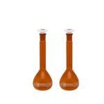 Balon Joje Amber 100 ml Plastik Kapaklı 2 Adet – Laboratuvar Ölçüm Şişesi