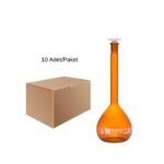 Balon Joje Amber 250 ml Plastik Kapaklı 10 Adet – Laboratuvar Ölçüm Şişesi