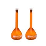 Balon Joje Amber 500 ml Plastik Kapaklı 2 Adet – Laboratuvar Ölçüm Şişesi