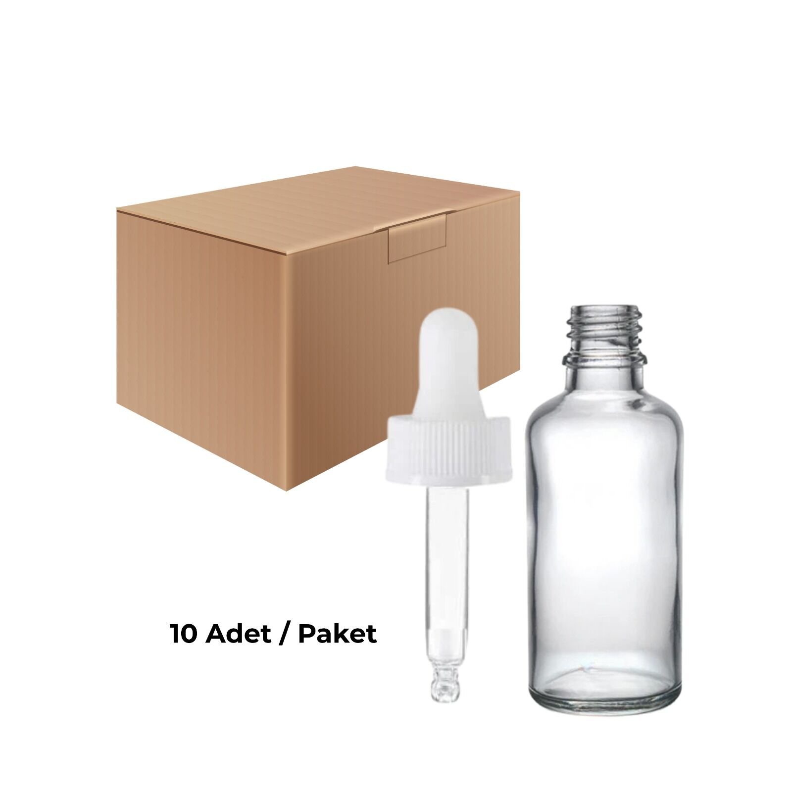 cam-seffaf-sise-100-ml-beyaz-damlalikli-kilitli-18-mm-kapak-10-adet.jpeg Cam Şeffaf Şişe 30 ml - Beyaz Damlalıklı Kilitli 18 mm Kapak 10 Adet - Görsel 1