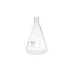 Cam Erlen Dar Boyun 5000 ml – Isıya Dayanıklı Laboratuvar Erleni