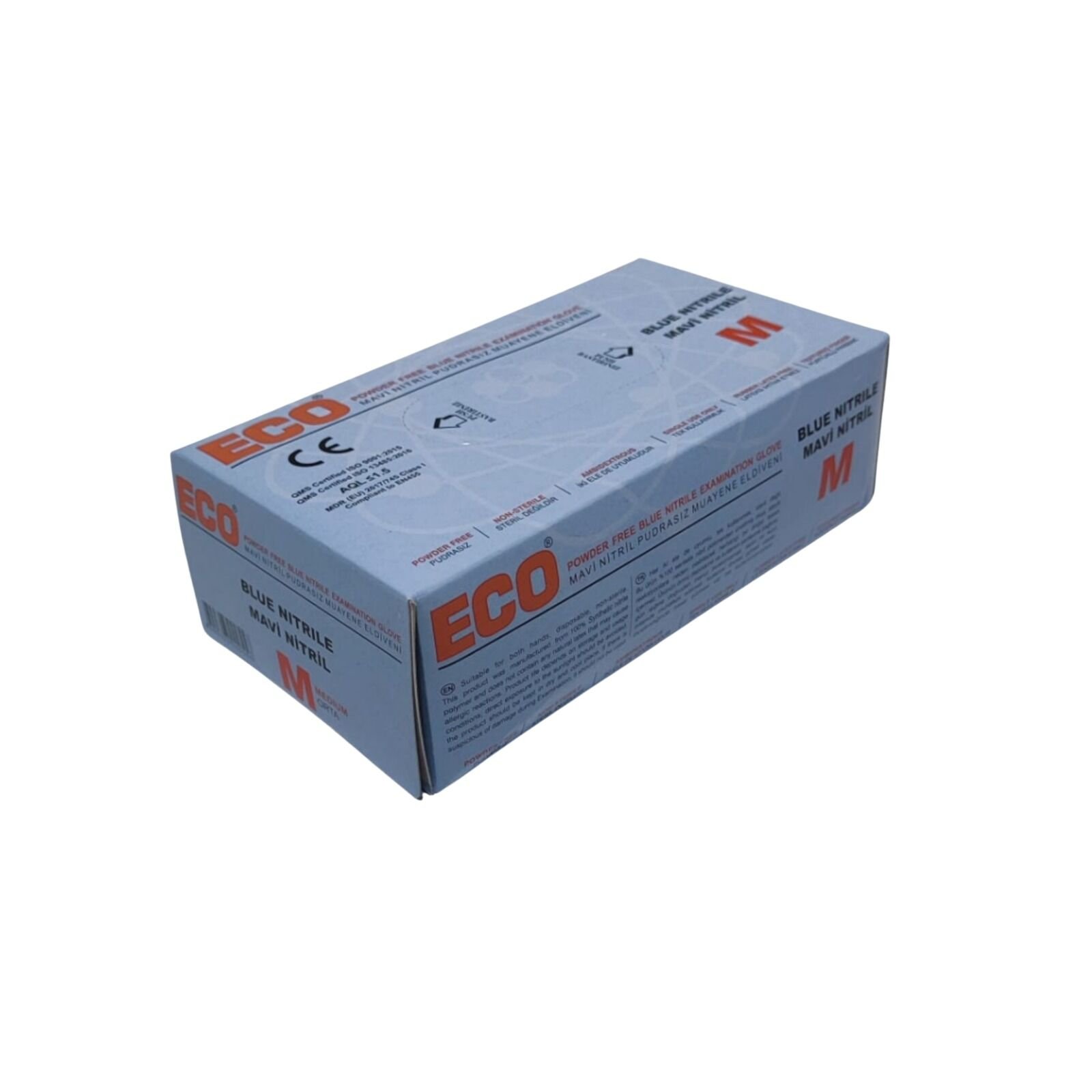 eco-nitril-eldiven-mavi-pudrasiz-medium-m-100lu-paket-2.jpeg ECO Nitril Eldiven Mavi Medium (M) 100'lü Paket - Görsel 1