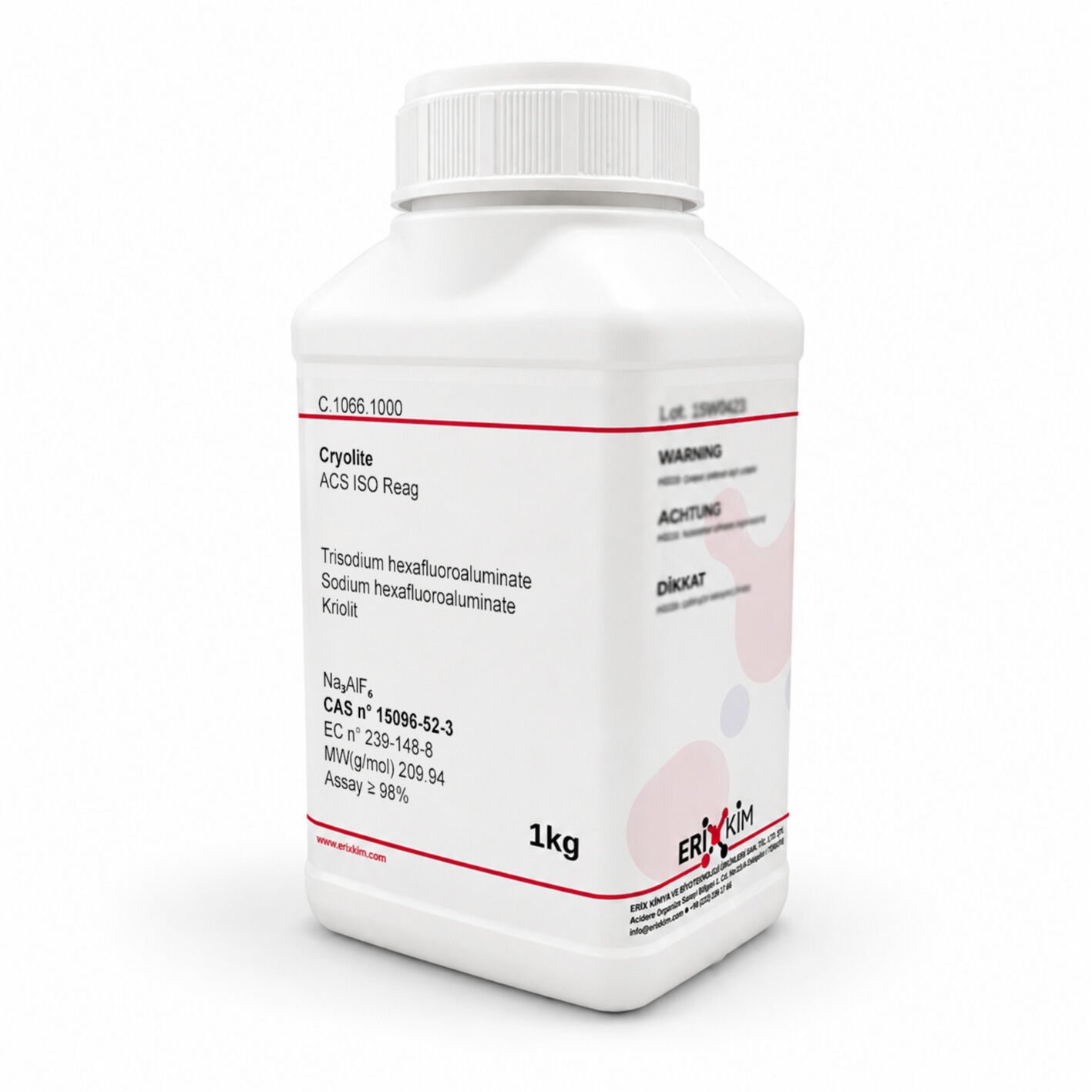 kriolit.jpg Sodyum Hekzafloroalüminat 1 Kg – Kriyolit - Görsel 1
