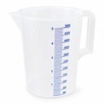 Plastik Beher 5 Litre - Mavi Skala Ölçü Kabı
