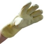 Sıcaklık Eldiveni Beş parmak 33 cm Ultra Çift Astarlı Yüksek Isı Kevlar Eldiven 1 Çift