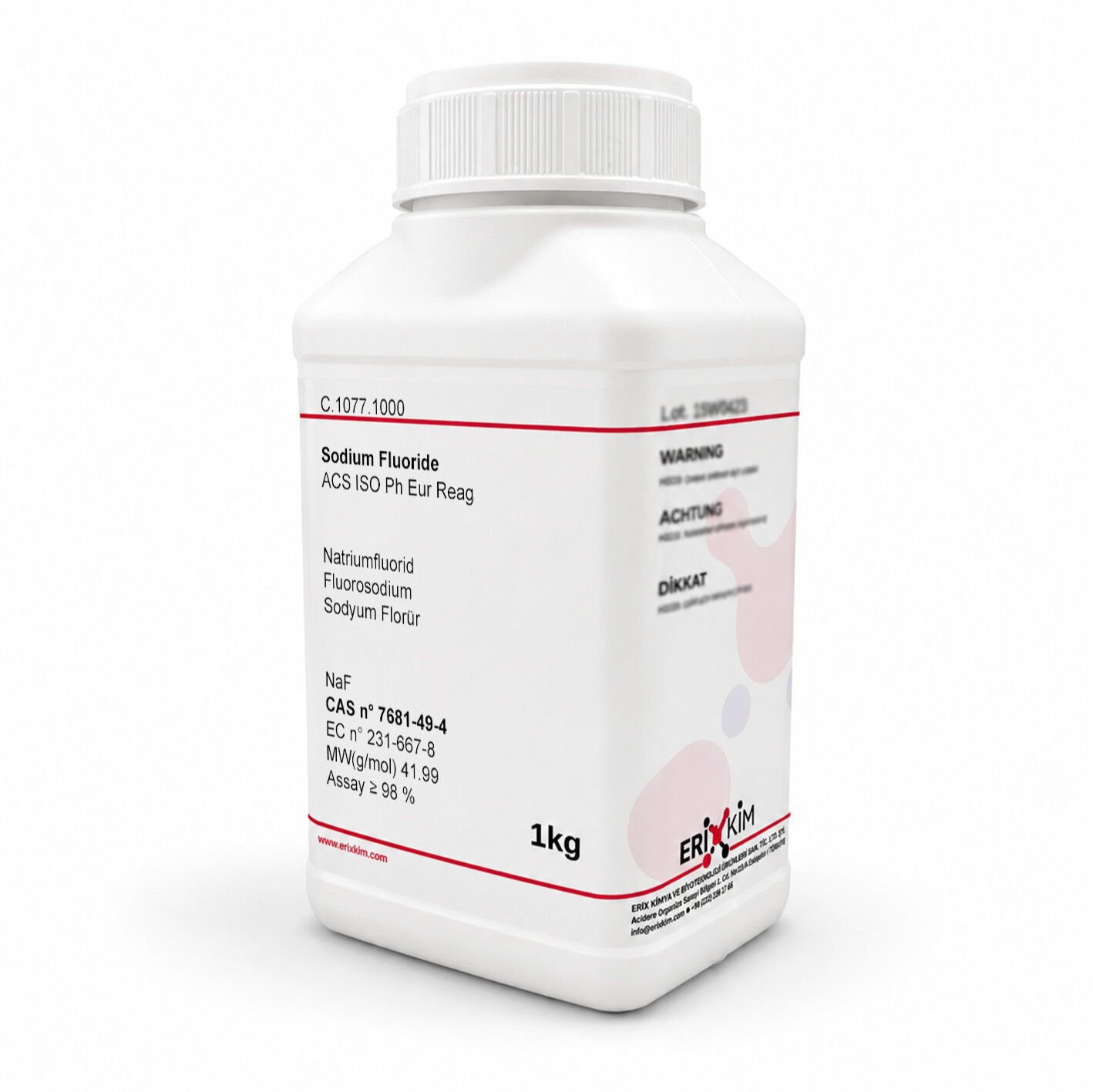 sodyum-florur.jpg Sodyum Florür 1 Kg - Sodium Fluoride - Görsel 1