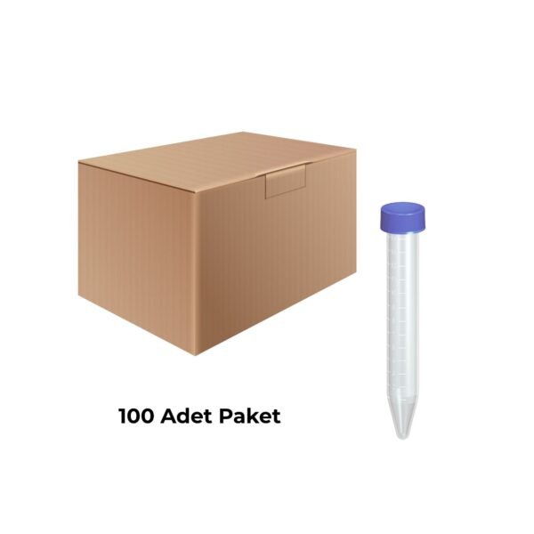 15 ml santrifuj test tupu 100 adet dibi konik falkon tupu